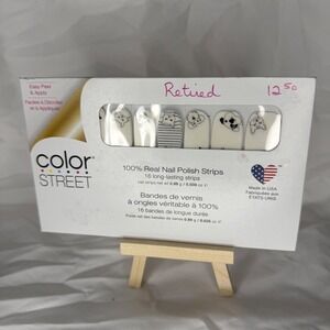 Color Street Friends Furever Nail Polish Strips Retired Dog Puppy White FDL047